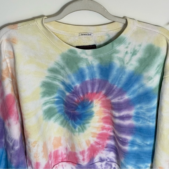 Abercrombie & Fitch rainbow tie dye crewneck Sweatshirt pride 35913 - Picture 5 of 11